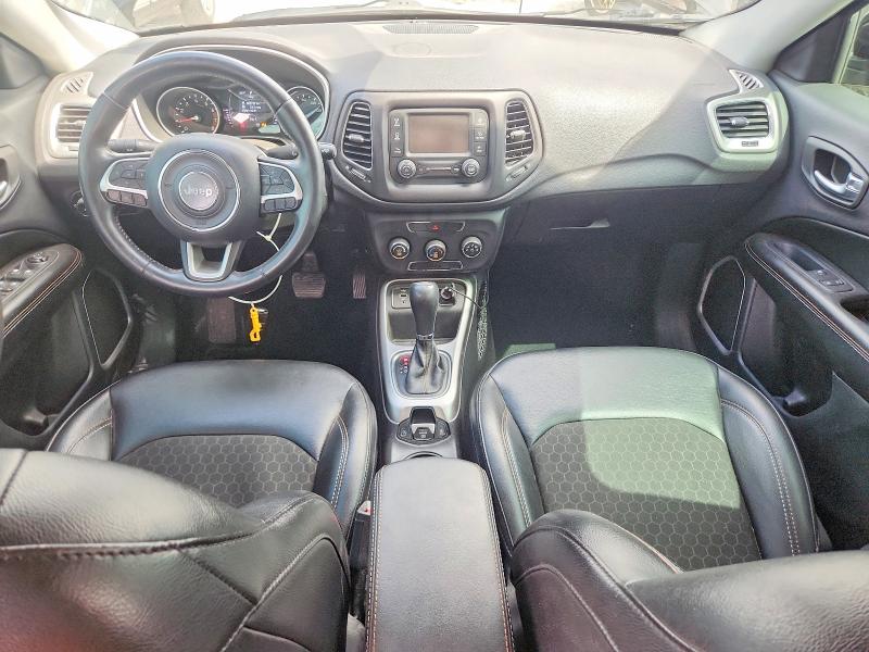 2018 Jeep Compass VIN 3C4NJCBB2JT461756 COPART salvage auction — FRONT END, Ut - Salvage Certificate, sold $2,550 on 2026-07-31 (photo 8)