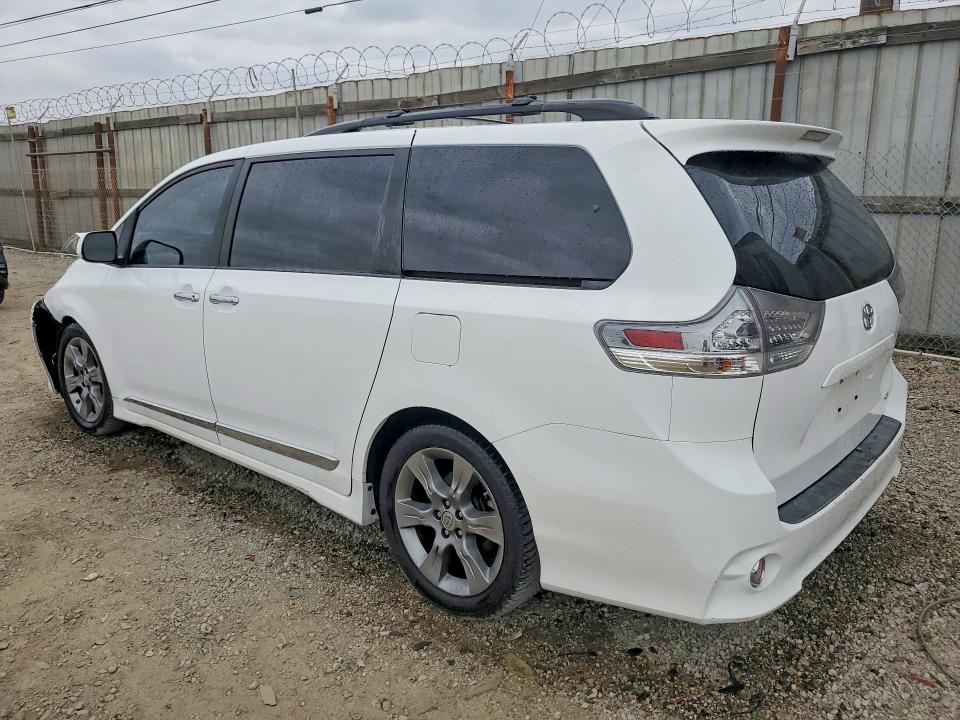 2014 Toyota Sienna VIN 5TDXK3DC8ES460543 COPART salvage auction — FRONT END, Ca - Salvage Certificate, sold $2,600 on 2026-07-02 (photo 2)