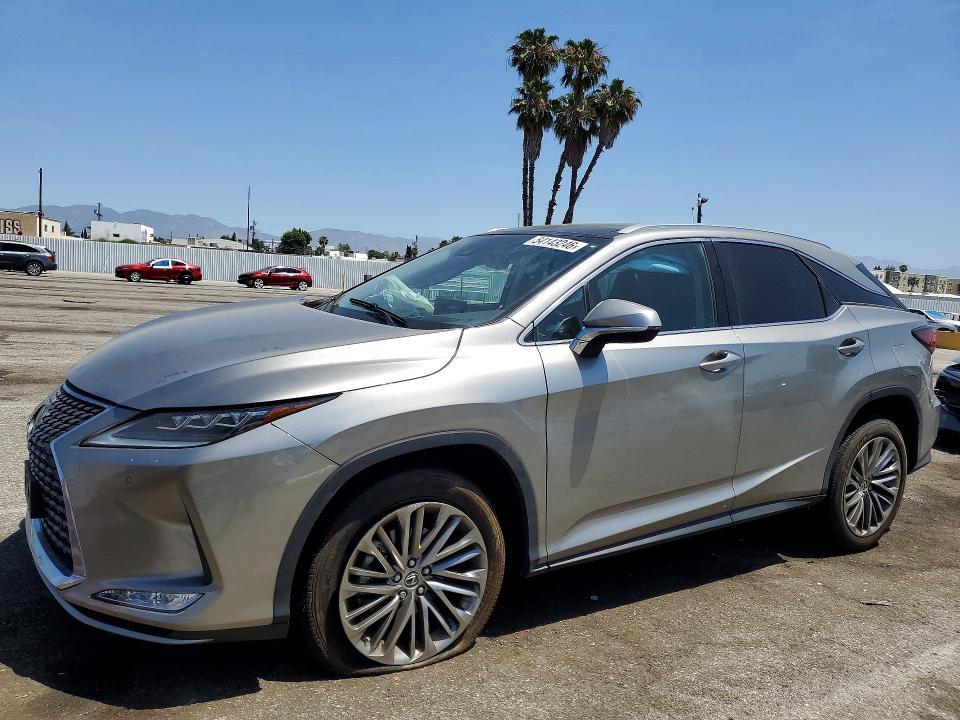 2021 Lexus Rx VIN 2T2JZMAA3MC189291 COPART salvage auction — SIDE, Ca - Salvage Certificate, sold $14,100 on 2026-07-02 (photo 1)