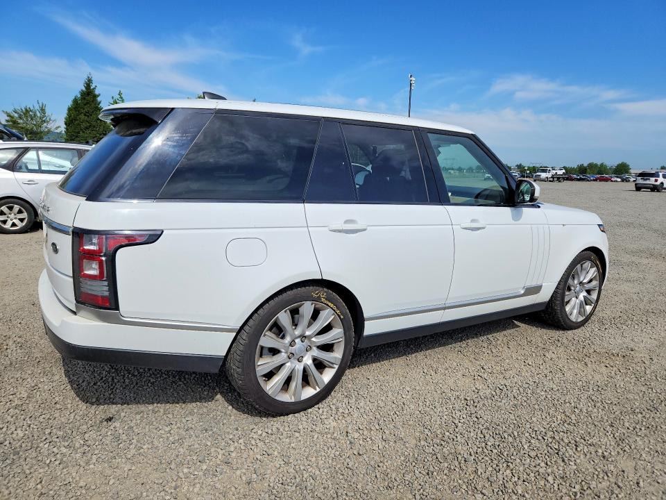 2017 Land rover RANGE ROVER VIN SALGS2FE4HA320542 COPART salvage auction — FRONT END, Or - Salvage Title Certificate, sold $7,800 on 2026-08-22 (photo 3)