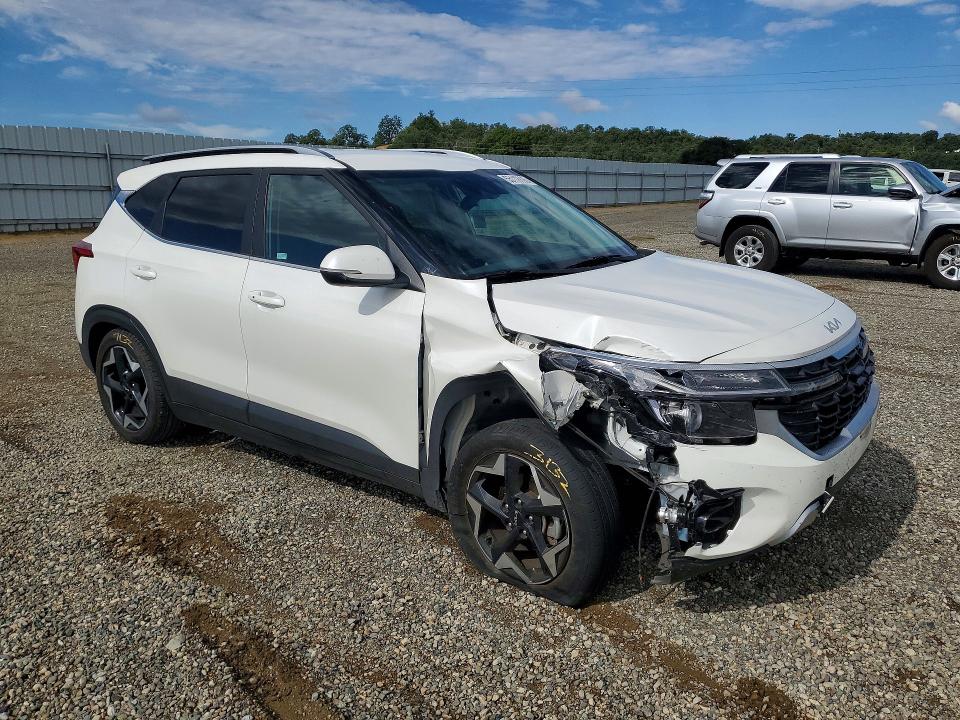 2024 Kia Seltos VIN KNDER2AAXR7649226 COPART salvage auction — FRONT END, Salvage Title, sold $7,200 on 2026-07-17 (photo 4)