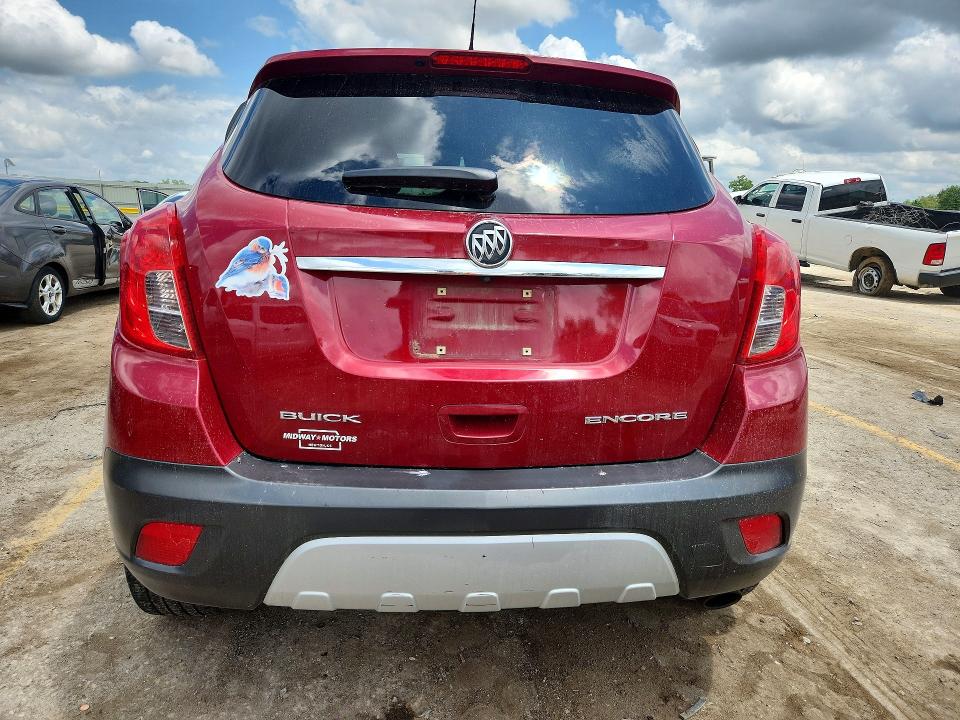 2016 Buick Encore VIN KL4CJCSB2GB750048 COPART salvage auction — HAIL, Ks - Cert Of Title-Salvage, sold $1,050 on 2026-07-22 (photo 6)