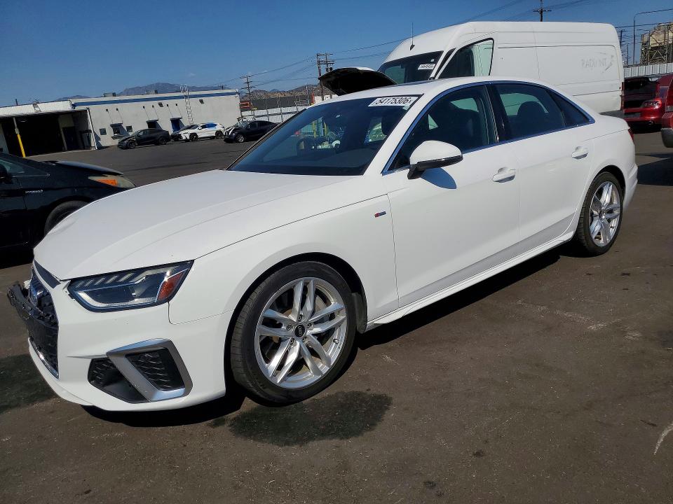 2023 Audi A4 VIN WAUEAAF41PN002076 — COPART salvage auction photo