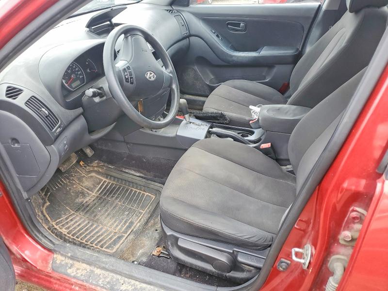 2009 Hyundai Elantra VIN KMHDU45D39U736831 COPART salvage auction — FRONT END, ON - PERMIT SALVAGE, sold $100 on 2026-07-14 (photo 7)