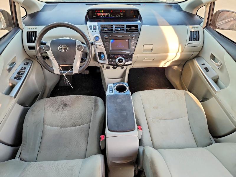 2012 Toyota Prius VIN JTDZN3EUXC3156507 COPART salvage auction — SIDE, Tx - Salvage Vehicle Title, sold $1,150 on 2026-07-07 (photo 8)