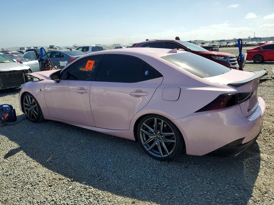 2017 Lexus Is VIN JTHBE1D29H5030638 COPART salvage auction — FRONT END, Ca - Salvage Certificate, sold $2,050 on 2026-07-14 (photo 2)