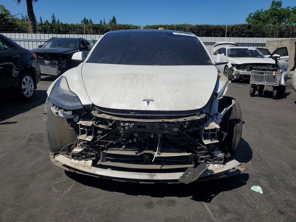 2021 Tesla VIN 5YJ3E1EB7MF077924 COPART salvage auction — FRONT END, Ca - Salvage Certificate, sold $7,600 on 2026-07-07 (photo 5)