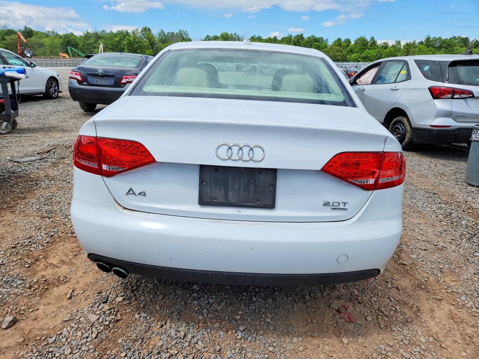 2012 Audi A4 VIN WAUBFAFL0CN019506 COPART salvage auction — FRONT END, Nj - Cert Of Title-Salvage, sold $475 on 2026-07-19 (photo 6)
