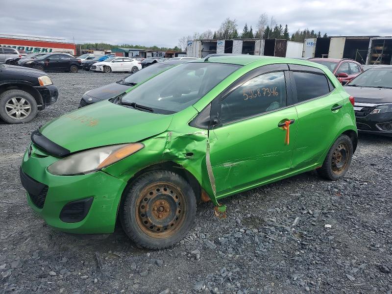 2011 Mazda 2 VIN JM1DE1HY9B0119994 COPART salvage auction — FRONT END, Qc - Gravement Accidente, sold $225 on 2026-07-07 (photo 1)