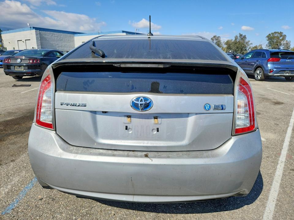 2013 Toyota Prius VIN JTDKN3DU4D5701819 COPART salvage auction — FRONT END, Ca - Salvage Certificate, sold $625 on 2026-07-16 (photo 6)