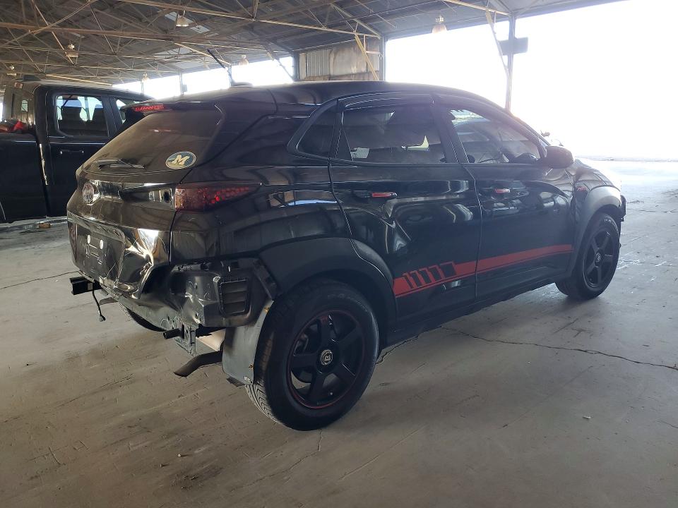 2020 Hyundai Kona VIN KM8K12AA3LU498826 COPART salvage auction — REAR END, Az - Cert Of Title - Salvage, sold $2,750 on 2026-07-27 (photo 3)