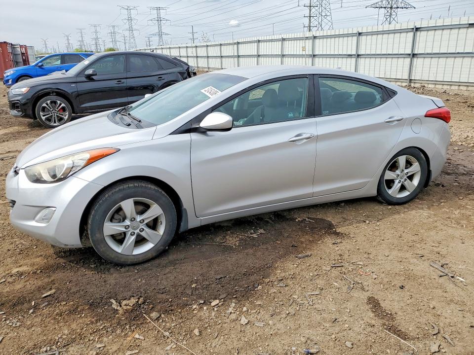2013 Hyundai VIN KMHDH4AE9DU842227 COPART salvage auction — SIDE, Il - Salvage Certificate, sold $475 on 2026-07-07 (photo 1)