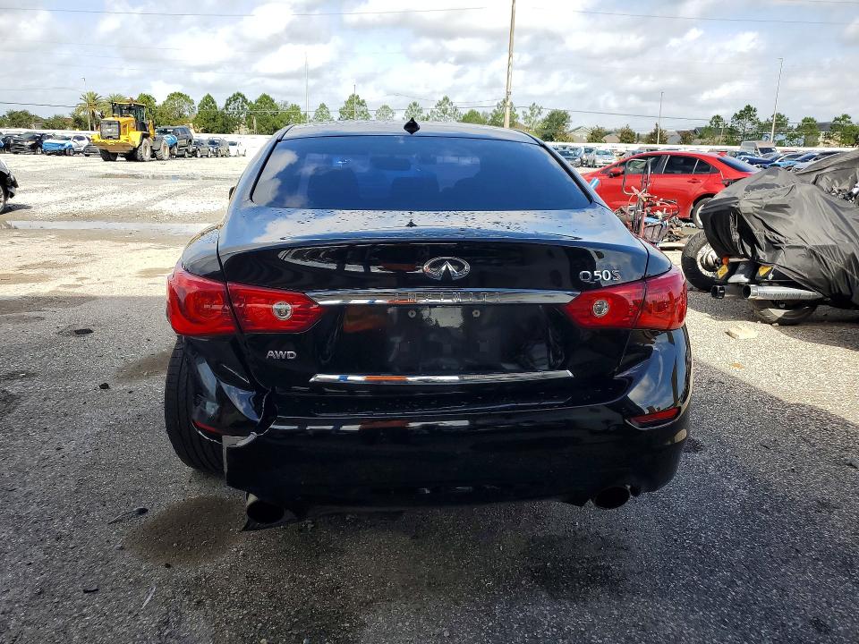 2015 Infiniti Q50 VIN JN1BV7AR2FM396744 COPART salvage auction — REAR END, Fl - Cert Of Title Slvg Rebuildable, sold $35 on 2026-07-31 (photo 6)