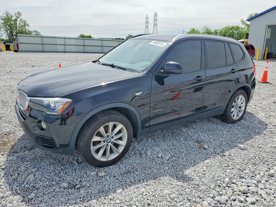 2017 BMW X3 VIN 5UXWX9C53H0T06752 COPART salvage auction — MECHANICAL, Oh - Certificate Of Title (P), sold $4,700 on 2026-07-09 (photo 1)