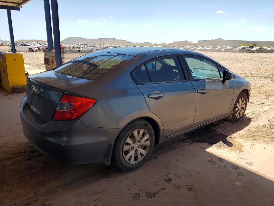 2012 Honda Civic VIN 19XFB2F55CE326357 COPART salvage auction — FRONT END, Az - Cert Of Title - Salvage, sold $1,650 on 2026-07-02 (photo 3)