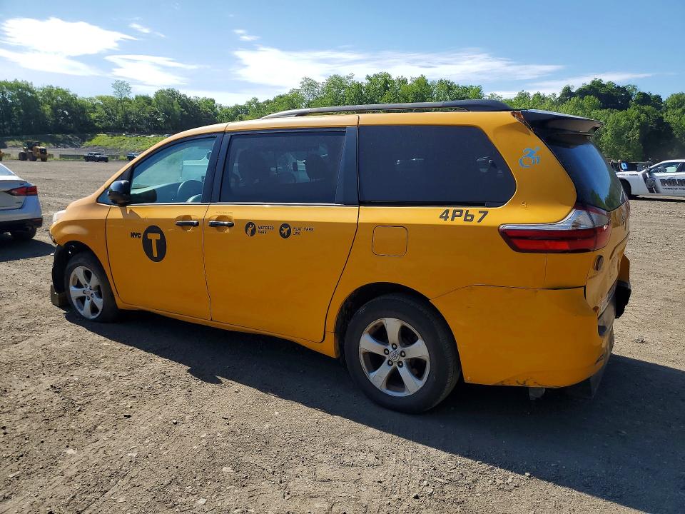 2016 Toyota Sienna VIN 5TDKK3DC4GS764014 COPART salvage auction — FRONT END, Ny - Certificate Of Title, sold $1,050 on 2026-07-28 (photo 2)