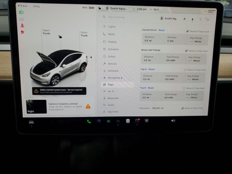 2023 Tesla VIN 7SAYGDEE9PF684006 COPART salvage auction — SIDE, Mn - Cert Of Title-Salvage, sold $300 on 2026-07-21 (photo 9)