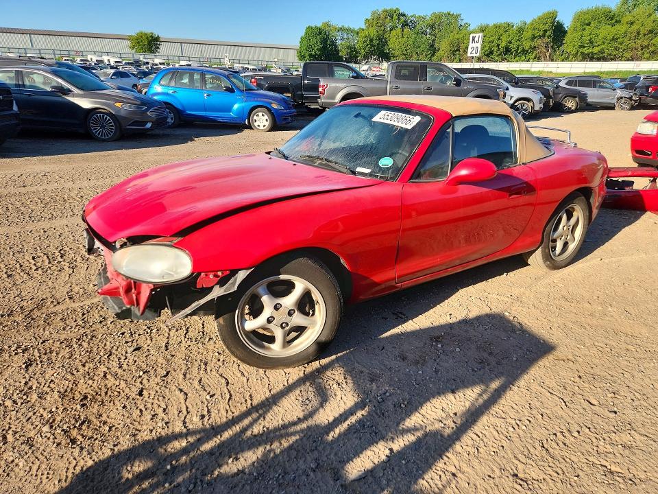 1999 Mazda Mx-5 miata VIN JM1NB3531X0117519 COPART salvage auction — FRONT END, MI - CERTIFICATE OF TITLE, sold $1,550 on 2026-07-15 (photo 1)