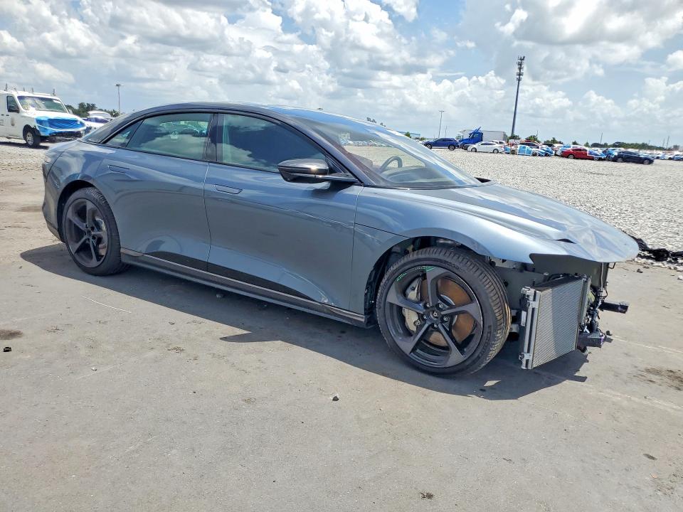 2026 Lucid Air VIN 50EA1GBA4TA005311 COPART salvage auction — FRONT END, Fl - Cert Of Title Slvg Rebuildable, sold $25,500 on 2026-07-20 (photo 4)