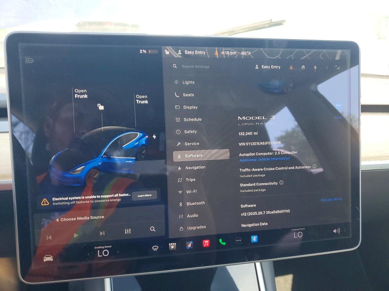 2018 Tesla Model 3 VIN 5YJ3E1EA6JF017006 COPART salvage auction — Side, MD - CERTIFICATE OF TITLE (P), sold $5,900 on 2026-07-03 (photo 9)