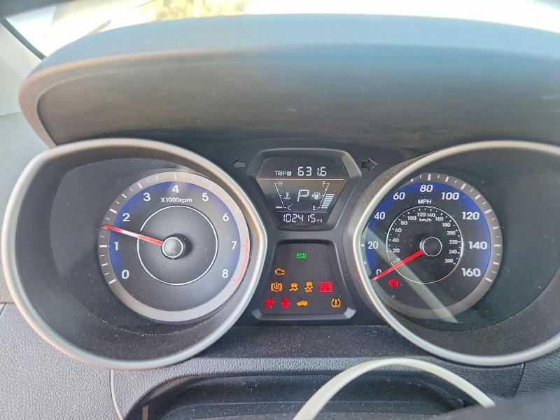 2014 Hyundai Elantra VIN KMHDH4AE7EU136682 COPART salvage auction — FRONT END, Ca - Salvage Certificate, sold $950 on 2026-07-17 (photo 9)