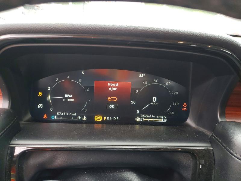 2021 Lincoln Nautilus VIN 2LMPJ8K97MBL17588 COPART salvage auction — FRONT END, Ia - Cert Of Title-Salvage Title, sold $8,300 on 2026-07-03 (photo 9)