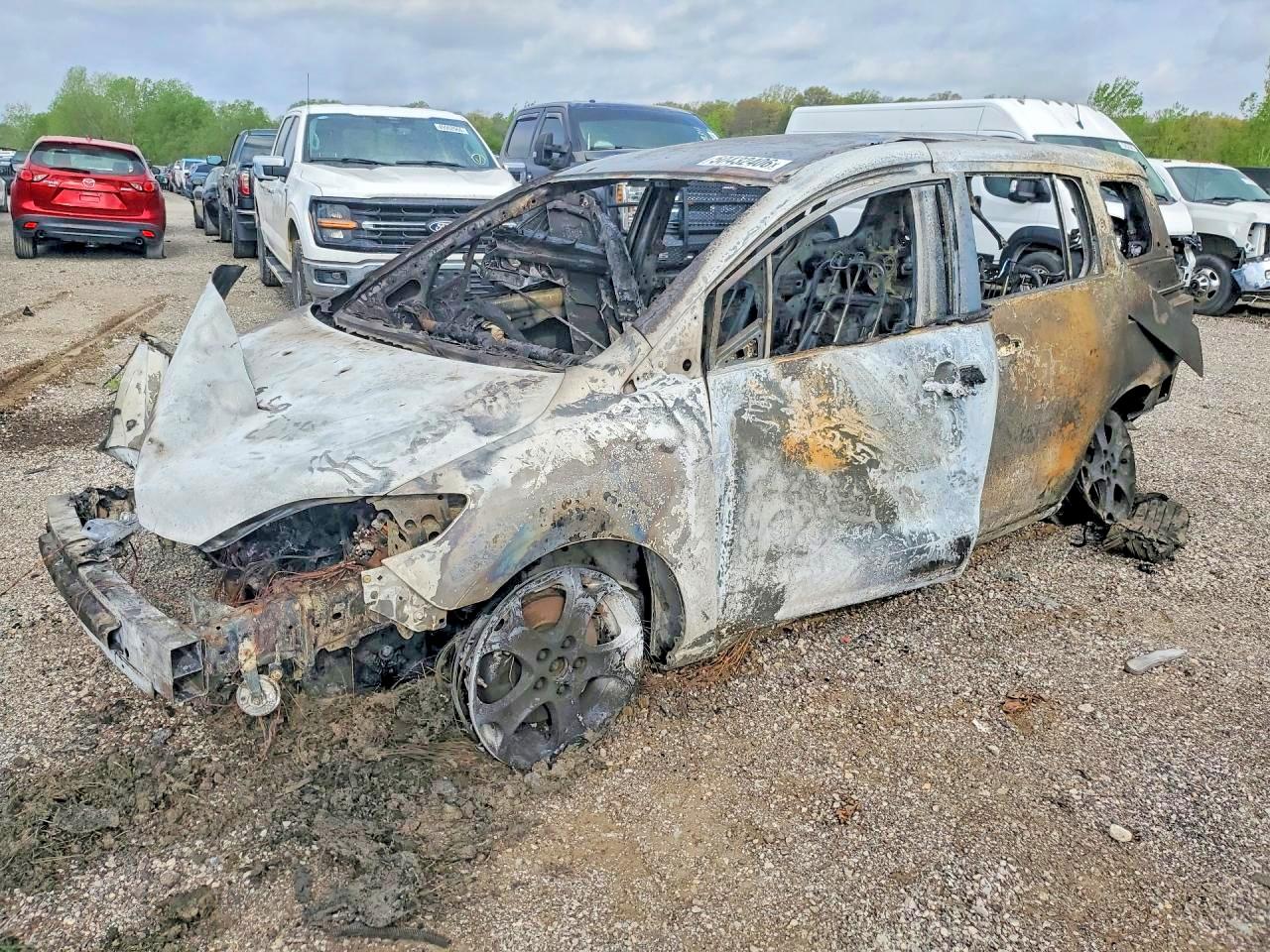 2010 Mazda 5 VIN JM1CR2W35A0360754 COPART salvage auction — Burn, KS - NON-REPAIRABLE VEHICLE CERTIFI, sold $100 on 2026-07-09 (photo 1)