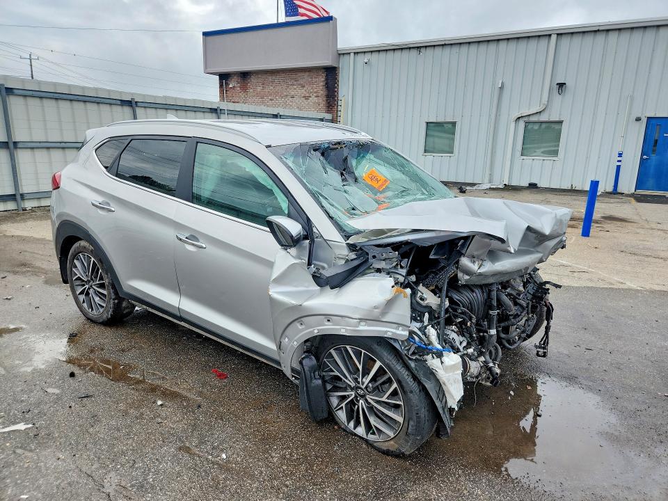 2021 Hyundai Tucson VIN KM8J33AL5MU305915 COPART salvage auction — FRONT END, AL - CERT OF TITLE-SALVAGE TITLE, sold $400 on 2026-07-02 (photo 4)