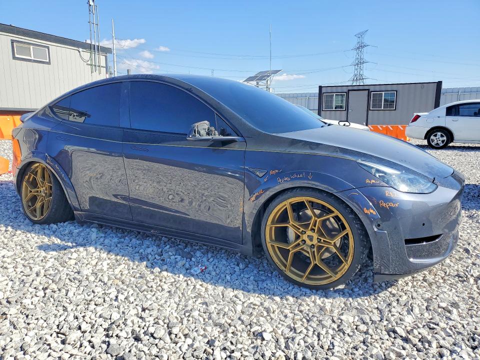 2021 Tesla Model y VIN 5YJYGDEE1MF293733 COPART salvage auction — UNDERCARRIAGE, NV - SALVAGE TITLE, sold $9,500 on 2026-07-22 (photo 4)