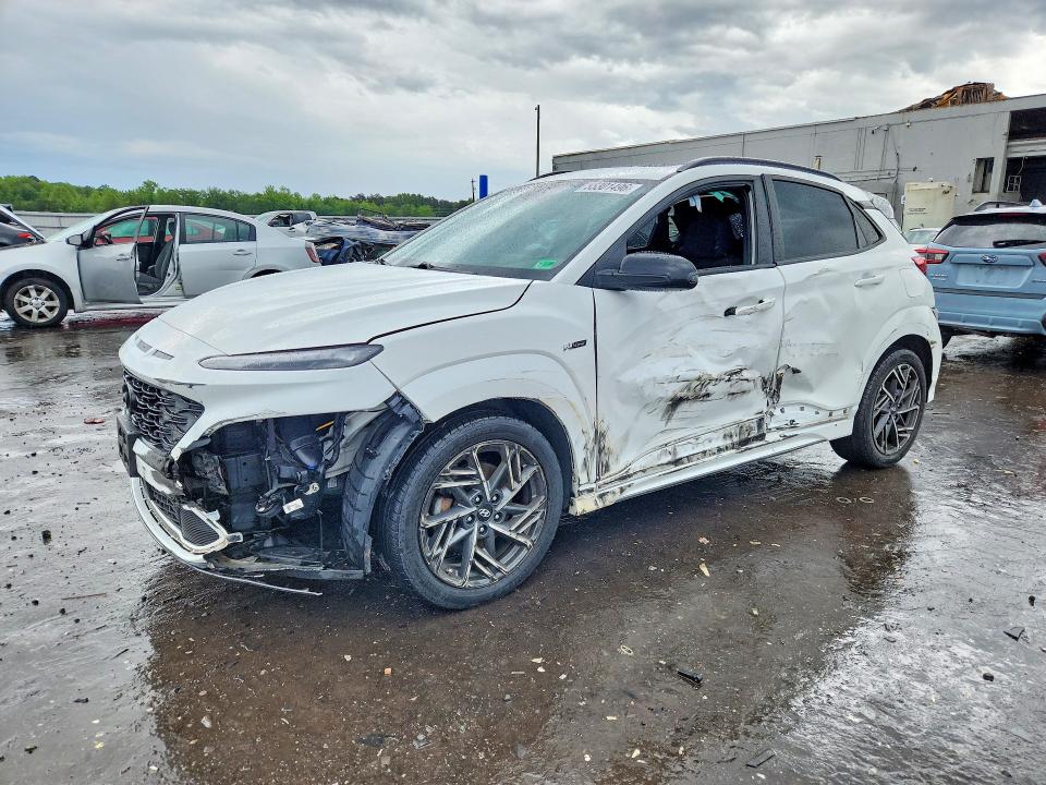 2022 Hyundai VIN KM8K3CA31NU851777 COPART salvage auction — SIDE, Va - Cert Of Title - Salvage, sold $3,450 on 2026-07-08 (photo 1)