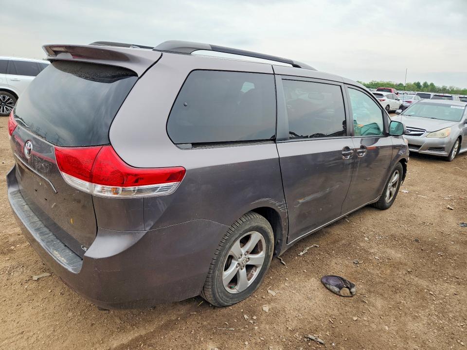 2012 Toyota VIN 5TDKK3DC0CS193101 COPART salvage auction — FRONT END, Il - Salvage Certificate, sold $1,950 on 2026-07-02 (photo 3)