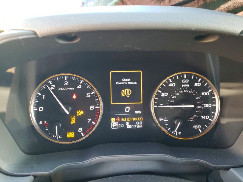 2024 Subaru Xv VIN 4S4GUHU6XR3805382 COPART salvage auction — FRONT END, Va - Cert Of Title - Salvage, sold $7,800 on 2026-07-17 (photo 9)