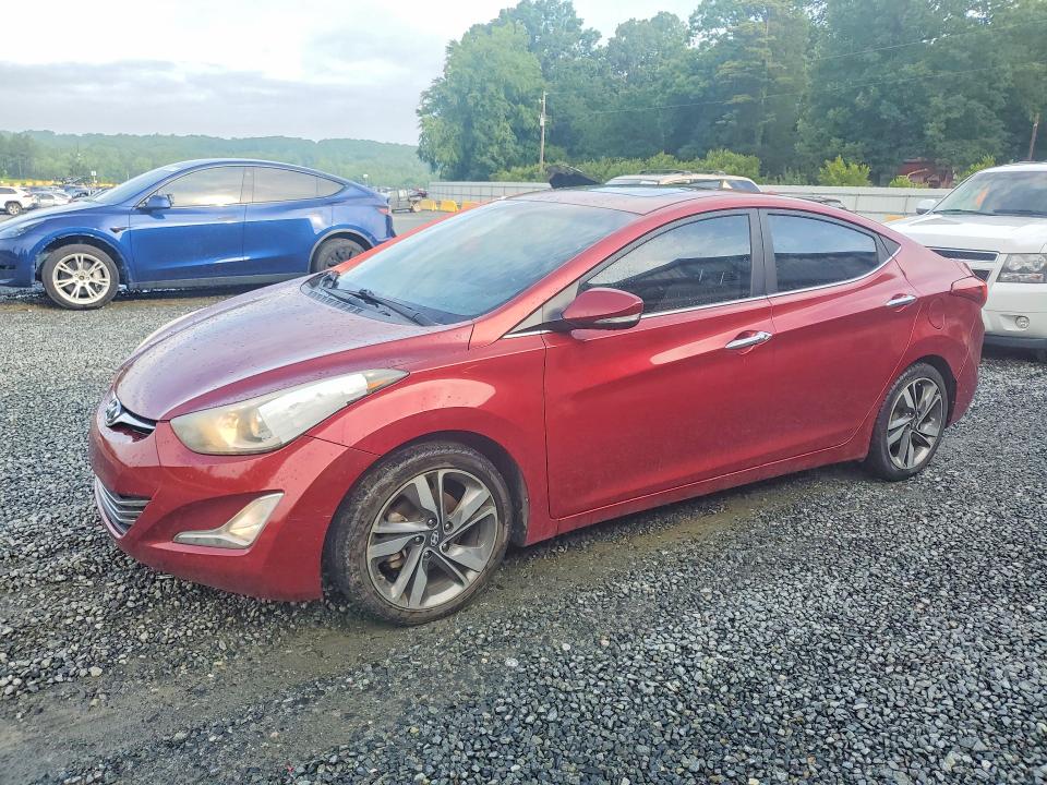2015 Hyundai Elantra VIN 5NPDH4AE2FH550811 COPART salvage auction — REAR END, NC - SALVAGE CERTIFICATE OF TITLE, sold $1,500 on 2026-07-02 (photo 1)