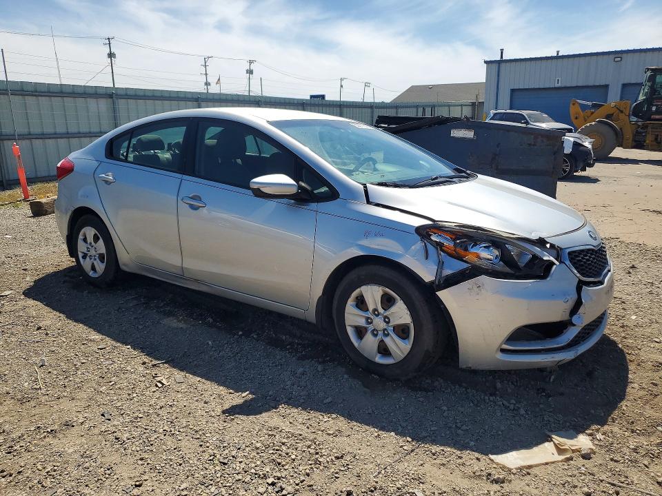 2014 Kia VIN KNAFK4A63E5138640 COPART salvage auction — FRONT END, Il - Salvage Certificate, sold $1,200 on 2026-07-08 (photo 4)