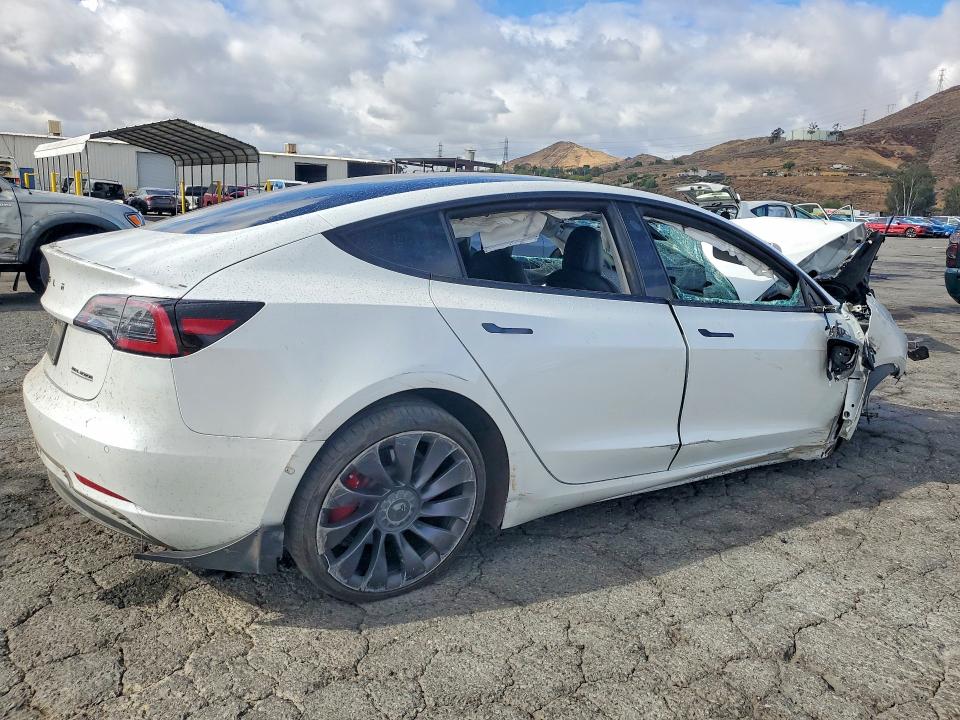 2022 Tesla VIN 5YJ3E1EC5NF112258 COPART salvage auction — FRONT END, Ca - Salvage Certificate, sold $2,150 on 2026-07-16 (photo 3)