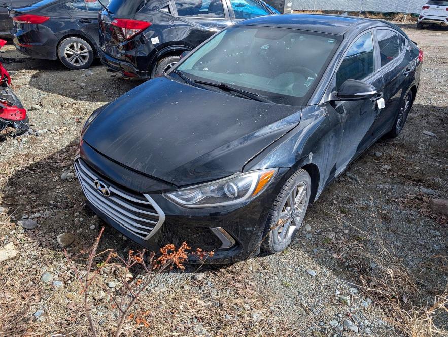 2017 Hyundai Elantra VIN KMHD84LFXHU177222 COPART salvage auction — REAR END, Qc - Gravement Accidente, sold $1,200 on 2026-07-14 (photo 1)