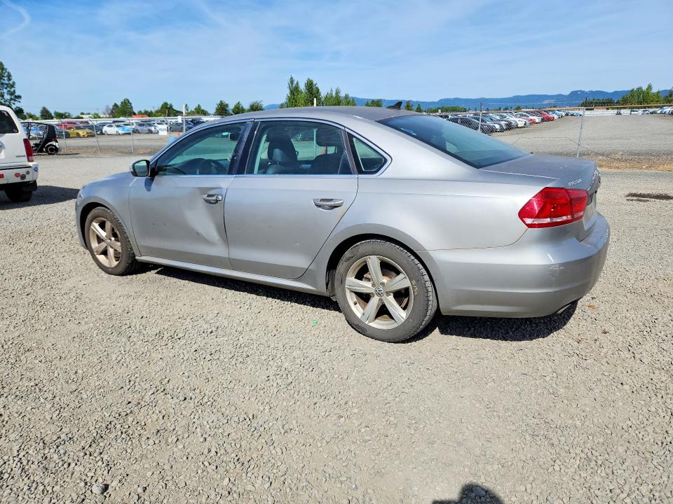 2012 Volkswagen Passat VIN 1VWBH7A39CC027927 COPART salvage auction — FRONT END, Or - Salvage Title Certificate, sold $175 on 2026-08-04 (photo 2)