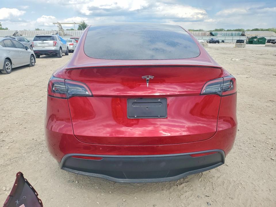 2024 Tesla Model y VIN 7SAYGDED0RF133442 COPART salvage auction — FRONT END, Mo - Salvage Certificate Of Title, sold $9,300 on 2026-07-09 (photo 6)