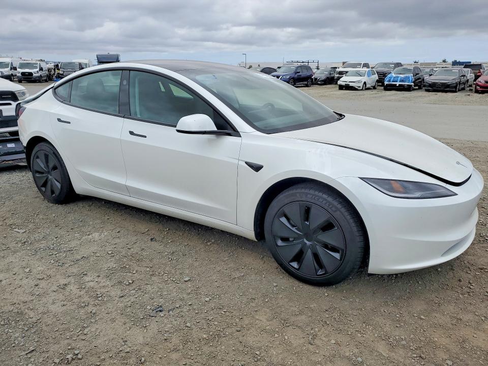 2025 Tesla Model 3 VIN 5YJ3E1EA5SF918160 COPART salvage auction — REAR END, Ca - Salvage Certificate, sold $14,100 on 2026-07-28 (photo 4)