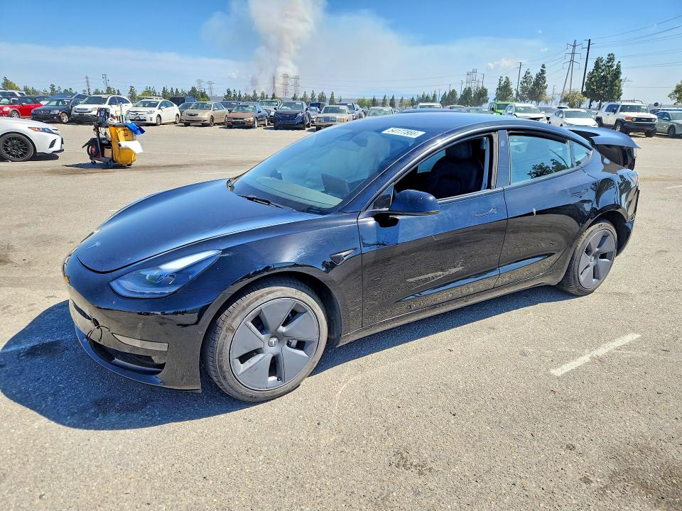 2022 Tesla Model 3 VIN 5YJ3E1EA8NF231419 — COPART salvage auction photo