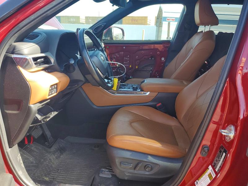 2023 Toyota Highlander VIN 5TDKDRBH9PS023496 COPART salvage auction — FRONT END, Ca - Salvage Certificate, sold $18,100 on 2026-07-10 (photo 7)