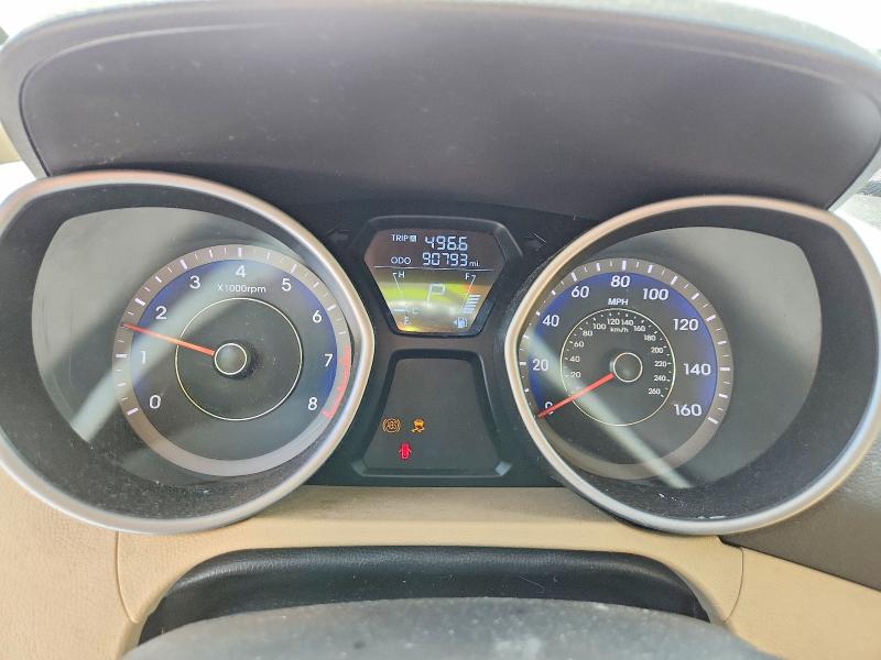 2012 Hyundai VIN KMHDH4AE3CU413549 COPART salvage auction — REAR END, Ma - Cert Of Title-Reconstrctd Coll, sold $425 on 2026-07-30 (photo 9)
