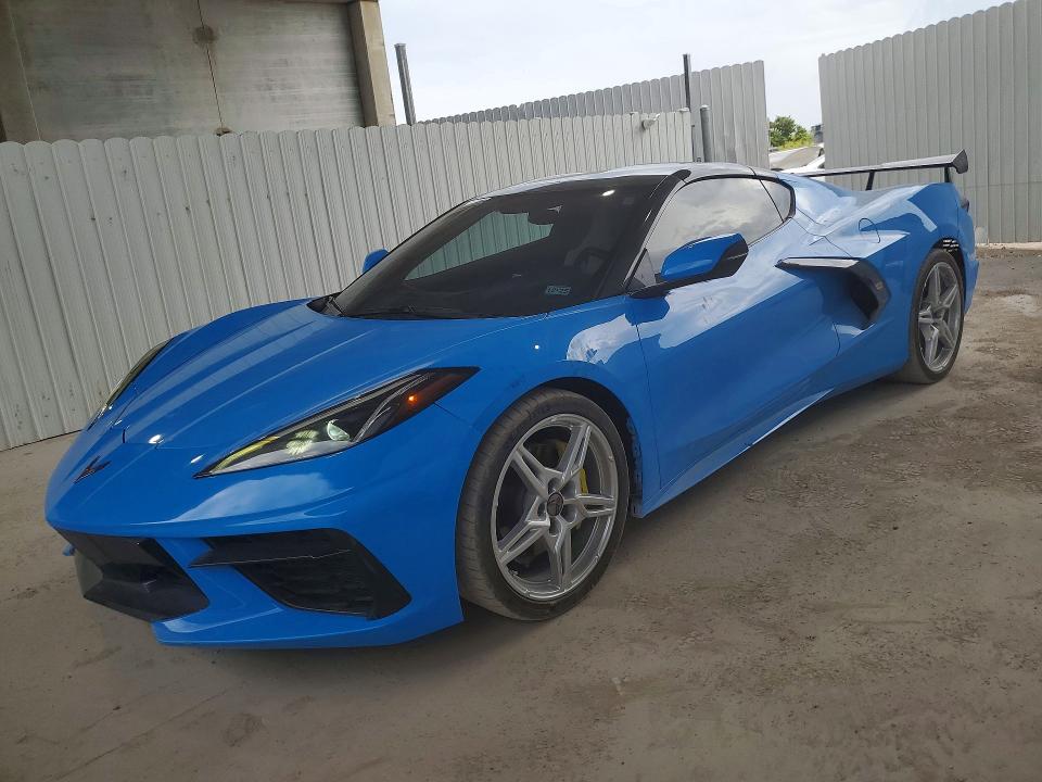 2022 Chevrolet Corvette stingray VIN 1G1YA2D41N5109109 COPART salvage auction — SIDE, TX - CERTIFICATE OF TITLE, sold $28,000 on 2026-07-30 (photo 1)