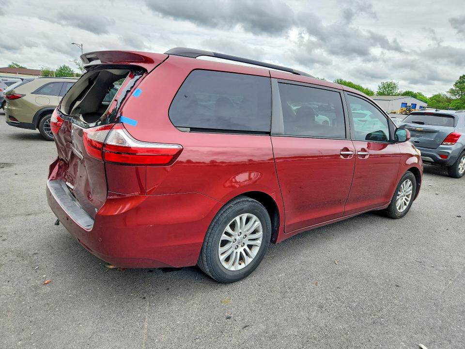 2016 Toyota VIN 5TDYK3DC4GS717530 COPART salvage auction — REAR END, Nj - Cert Of Title-Salvage, sold $6,500 on 2026-07-28 (photo 3)