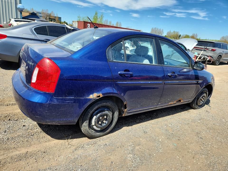 2008 Hyundai Accent VIN KMHCN45C38U261955 COPART salvage auction — FRONT END, ON - PERMIT NO BRAND - UNFIT, sold $200 on 2026-07-28 (photo 3)