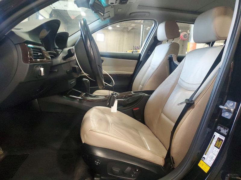 2012 BMW 3er VIN WBAUU3C58CA543185 COPART salvage auction — REAR END, MN - CERT OF TITLE-SALVAGE, sold $2,050 on 2026-07-07 (photo 7)