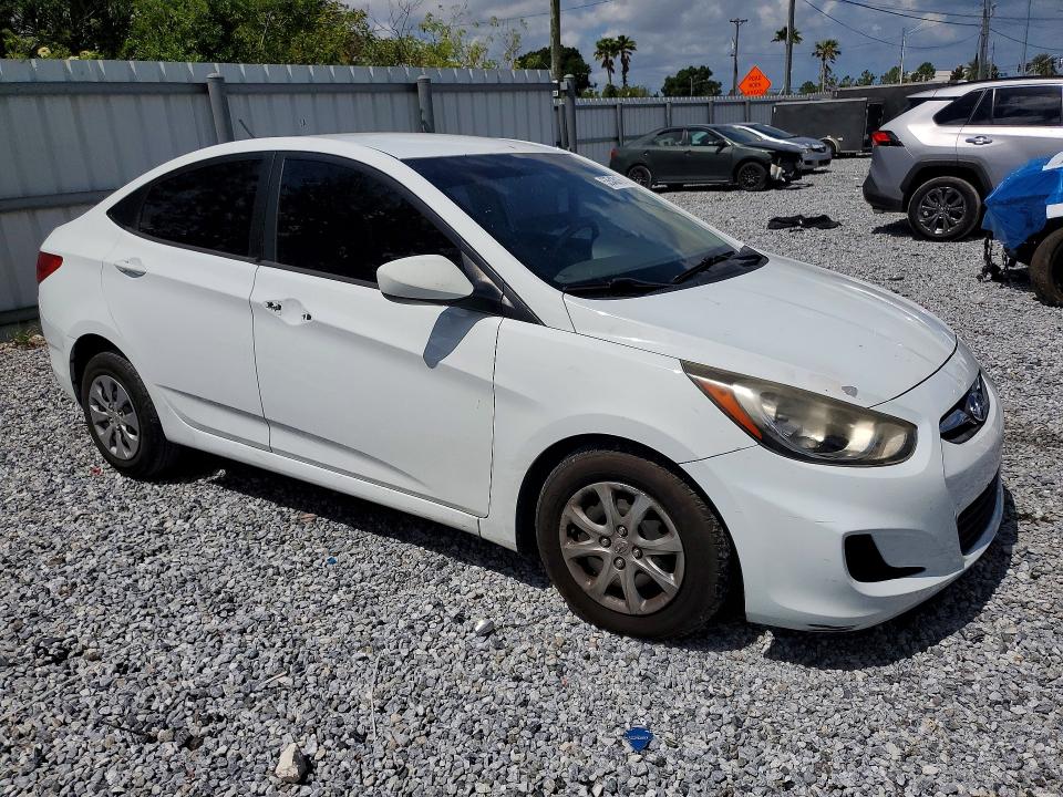 2014 Hyundai Accent VIN KMHCT4AE7EU641860 COPART salvage auction — FRONT END, Fl - Cert Of Title Slvg Rebuildable, sold $350 on 2026-07-24 (photo 4)