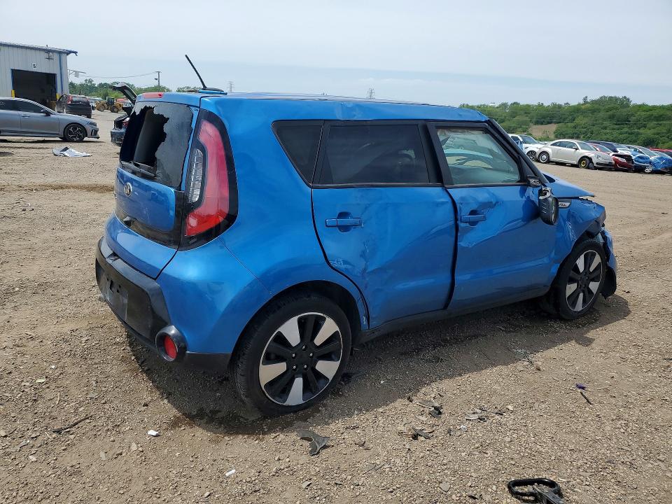 2016 Kia Soul VIN KNDJP3A58G7375129 COPART salvage auction — ROLLOVER, Il - Salvage Certificate, sold $850 on 2026-07-08 (photo 3)