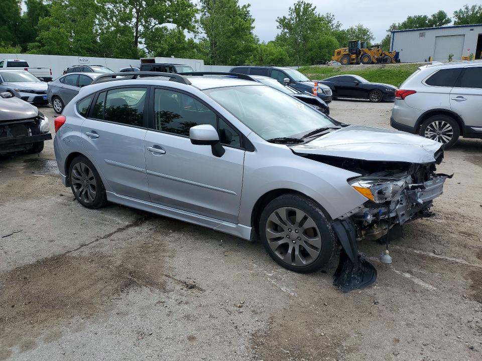2012 Subaru Impreza VIN JF1GPAL61CH246082 COPART salvage auction — FRONT END, Mo - Salvage Certificate Of Title, sold $450 on 2026-07-02 (photo 4)
