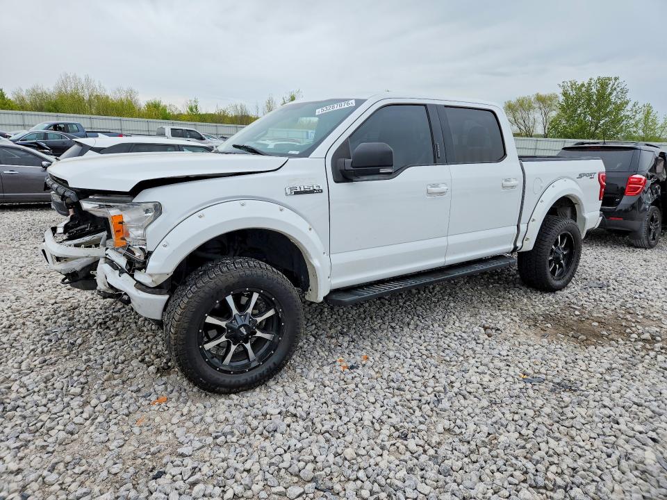 2018 Ford F-150 VIN 1FTEW1E59JFD07163 COPART salvage auction — FRONT END, Mi - Certificate Of Title, sold $3,950 on 2026-07-02 (photo 1)
